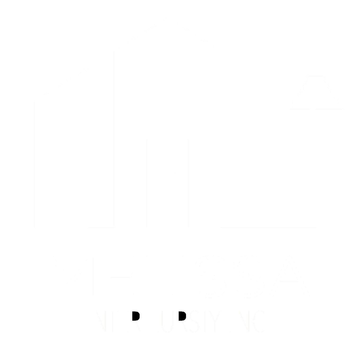 Logo van Melissa Interieurstyling op een donkere achtergrond